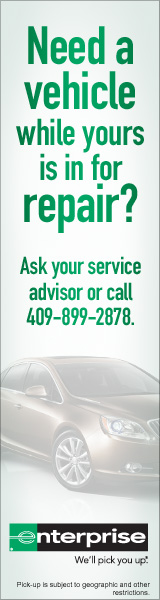 Enterprise can provide a loaner vehicle, call 409-899-2878